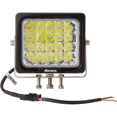 Abrams 6" Heavy Duty Series 20 LED 100W 8000LM LED Work Light - Spot HDS-100S